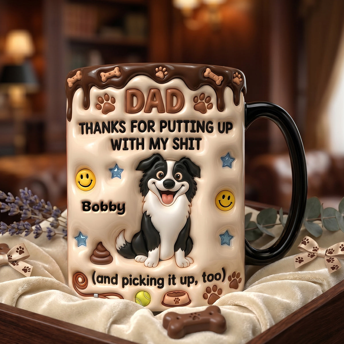 Dog Dad Magic Ceramic Coffee Mug - Personalized Gifts For Dad 021TYDH210526-Homacus