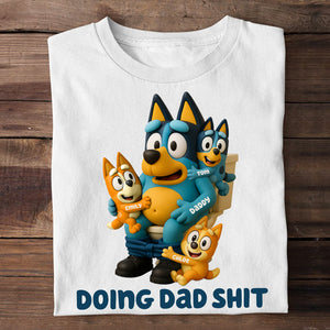 Dad And Kids Shirt - Personalized Gifts For Dad 02OHDT170525-Homacus