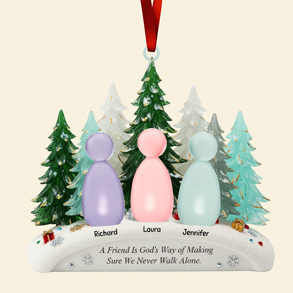 Walking Together Christmas Ornament - Personalized Gifts For Friends 02naqn111025-Homacus