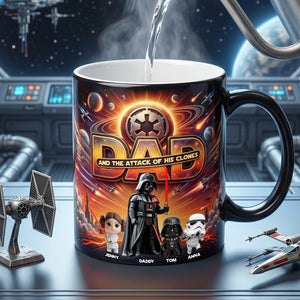 Dad's Mischievous Mini Versions Magic Mug - Personalized Gifts For Dads 05qhtn210526-Homacus