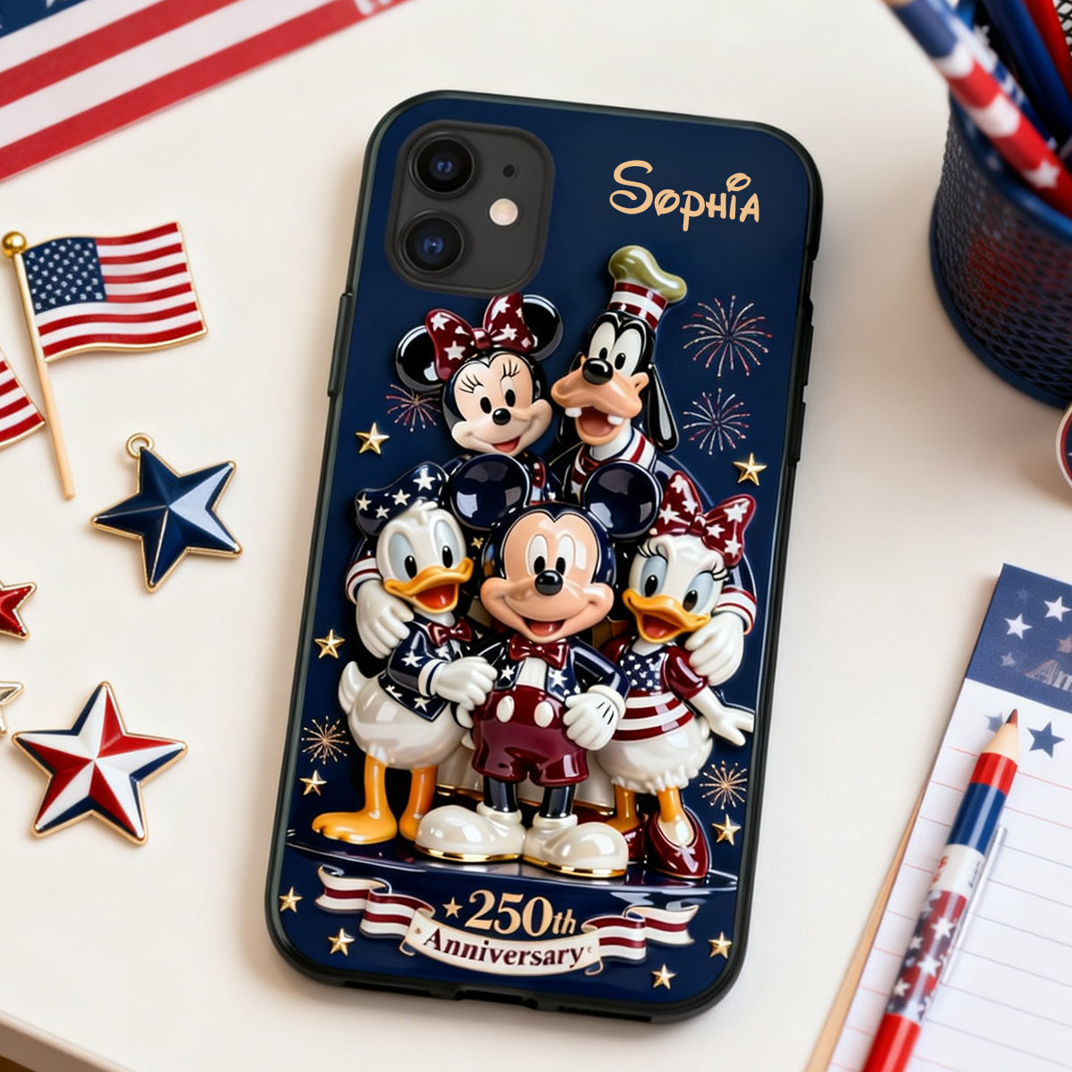 USA 250th Anniversary Phone Case Personalized Gifts 02pgtn110226-Homacus