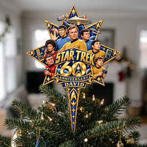 Starship 60th Anniversary Personalized Christmas Tree Topper 02ohta121026-Homacus