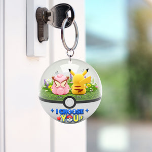 Cartoon Couple Keychain - Personalized Gifts For Couple 03ohqn250725-Homacus