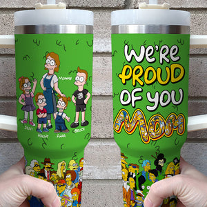 Proud Mom 40oz Tumbler - Personalized Gifts For Mother 01TGLU050425PA-Homacus