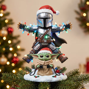 Funny Space Aliens Tree Topper - Personalized Christmas Gifts 01PATN051026