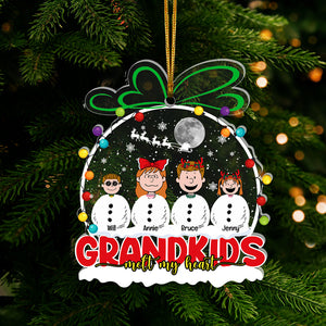 Personalized Gifts For Grandparents Christmas Acrylic Ornament 021KALU251124HG-Homacus