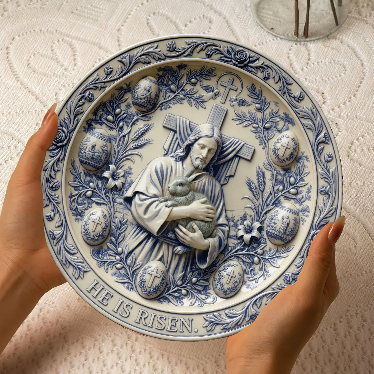 Faith Ceramic Plate Gifts For Christian 04PAQN130126-Homacus