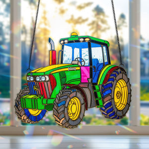 Tractor Suncatcher Ornament - Personalized Gifts For Tractor Lovers 03tgmg180725-Homacus