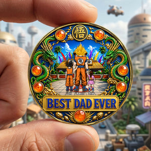 Best Dad Ever Printed Metal Coin - Personalized Gifts For Dad 02tota280426-Homacus