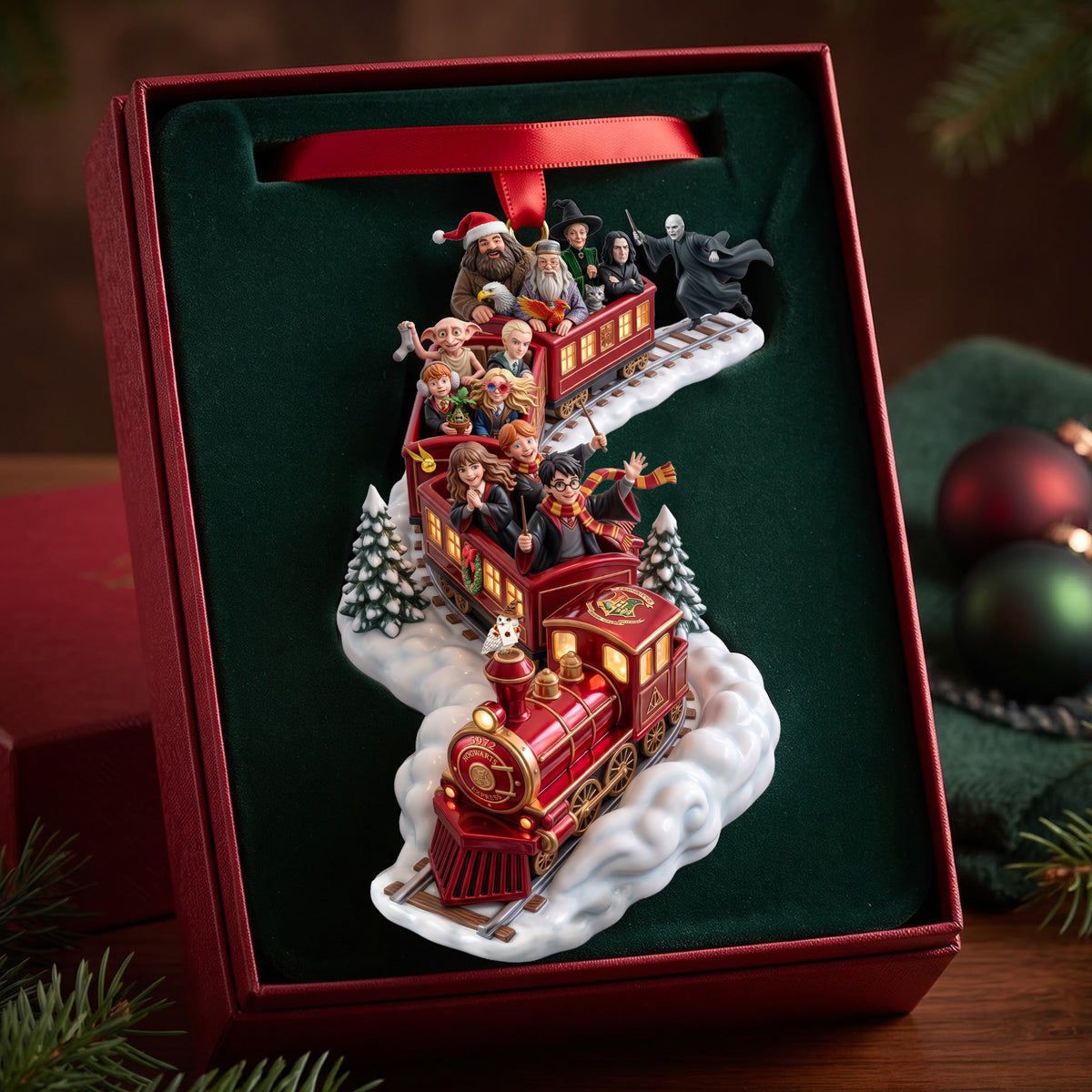 Train Of Spell Acrylic Christmas Ornament, Personalized Gifts For Christmas 04qhlu290926-Homacus