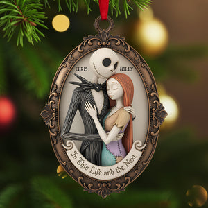 Romantic Couple Acrylic Christmas Ornament - Personalized Gifts For Couple 01nata191125-Homacus