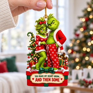 Funny Couple Ornament - Personalized Gifts For Couple Christmas Ornament 10TOQN231026-Homacus