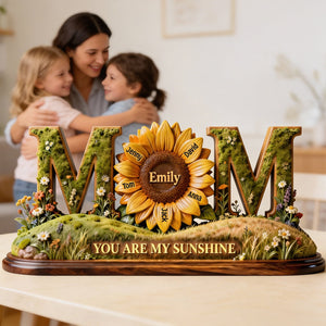 Sunflower Sunshine Acrylic Plaque - Personalized Gift For Mom 01HYTN290126-Homacus