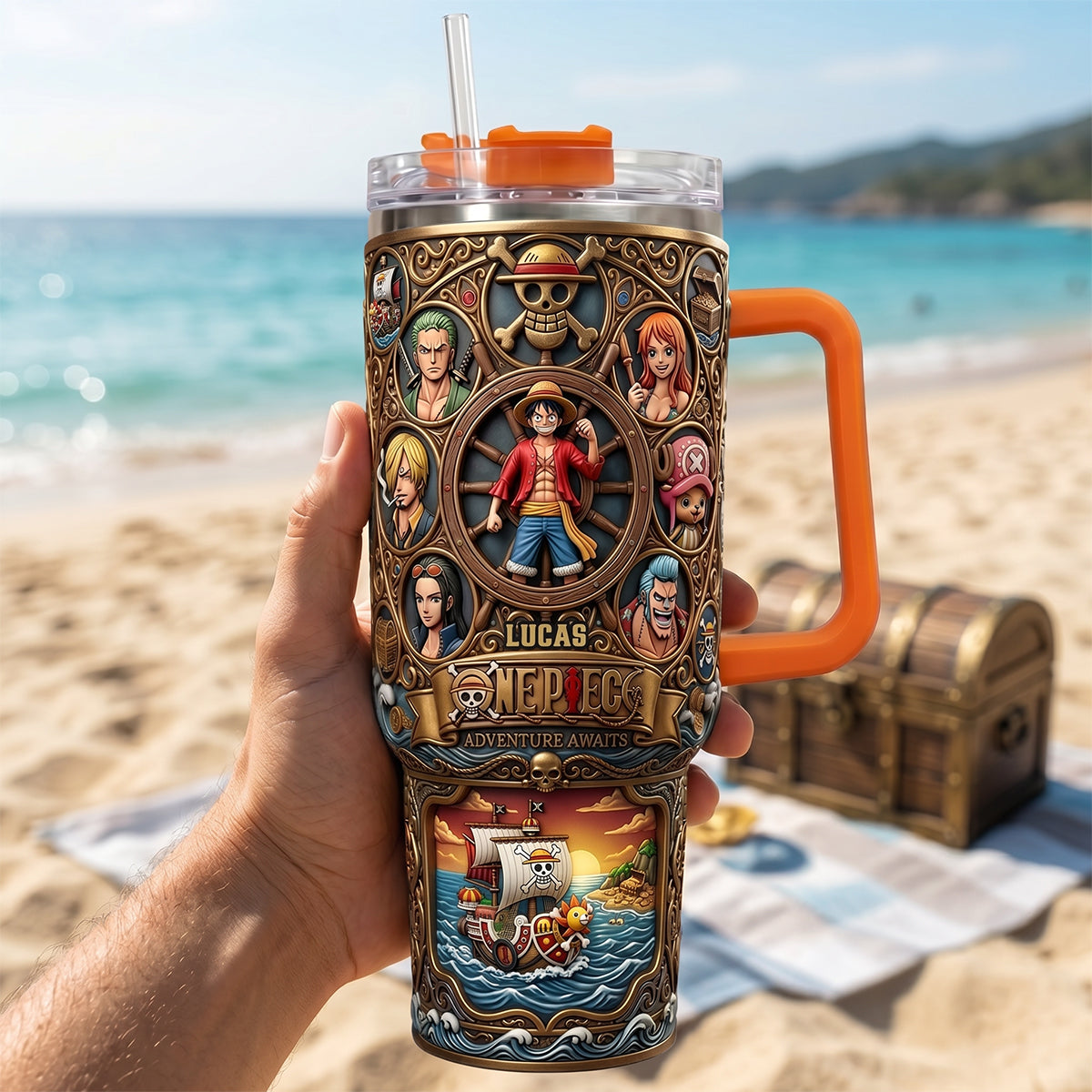 Legendary Adventure 40oz Tumbler With Handle - Personalized Gifts 03tydt250626-Homacus
