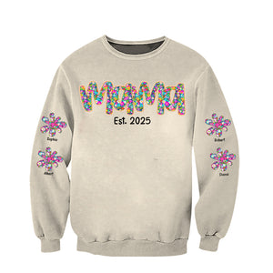 Personalized Gifts For Mom Shirt Mama Flower 06XQQN100325-Homacus