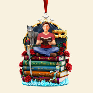 Fantasy Reading Christmas Ornament - Personalized Gifts For Book Lovers 02huqn181025-Homacus