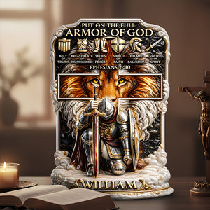 Armor of God – Acrylic Plaque Personalized Gifts For Christian 02HUDT120126-Homacus
