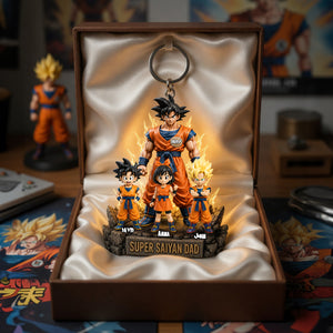 Power Dad Acrylic Keychain - Personalized Father's Day Gifts 01tolu120526-Homacus