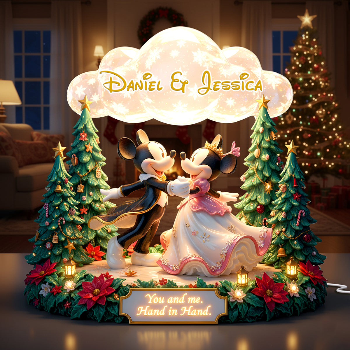 Dancing Couple Acrylic Light Box - Personalized Gifts For Couples 07PALU181125-Homacus