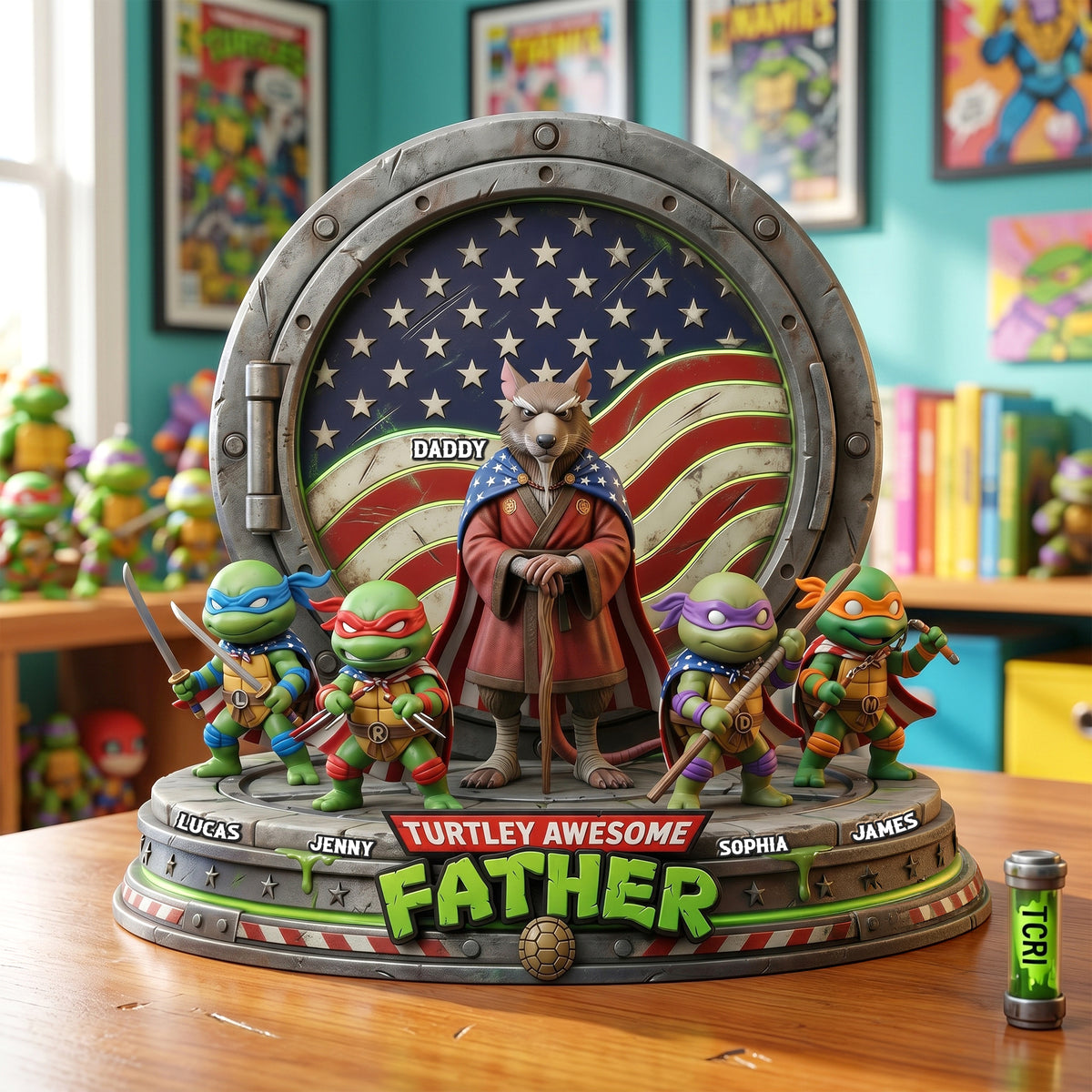 Awesome Father Acrylic Plaque - Personalized Gifts For Dads 05natn250426-Homacus