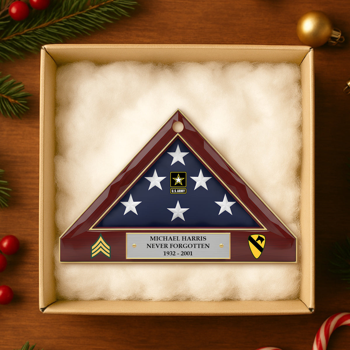 Honoring Heroes Christmas Military Ornament - Personalized Gifts For Veterans 02OHDT131025-Homacus
