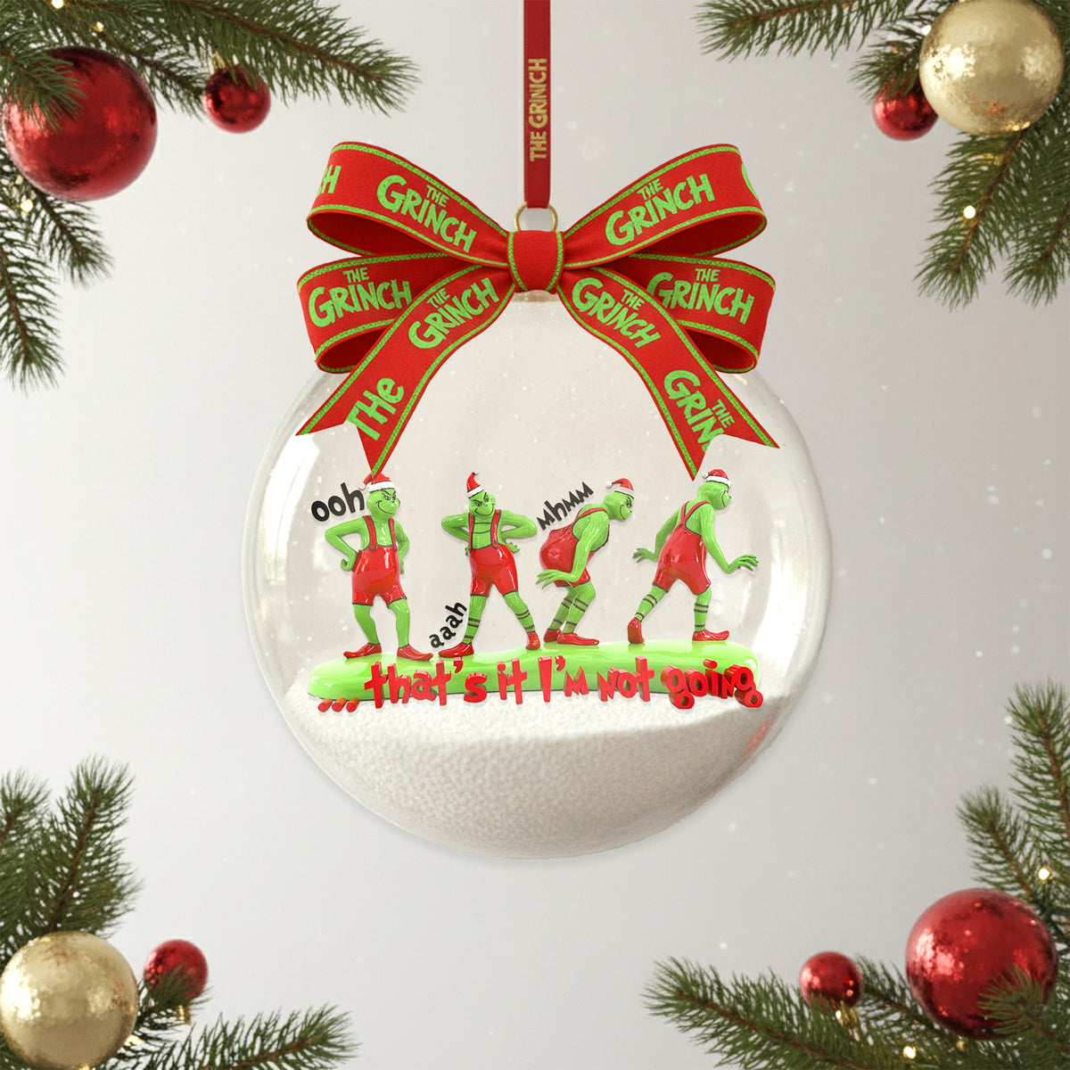 Funny Grumpy Anti-Social Christmas Ornament, Personalized Gifts For Movie Fans 04QHMG300925-Homacus