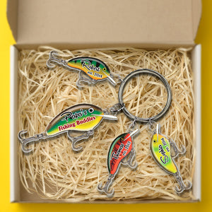 Personalized Gifts For Dad Keychain With Fishing Lure Charms 03dtdt300524-Homacus