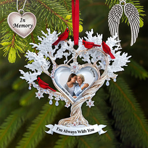 Cardinal Memory Custom Photo Ornament - Personalized Memorial Gift For Loved Ones 01TGLU180825-Homacus