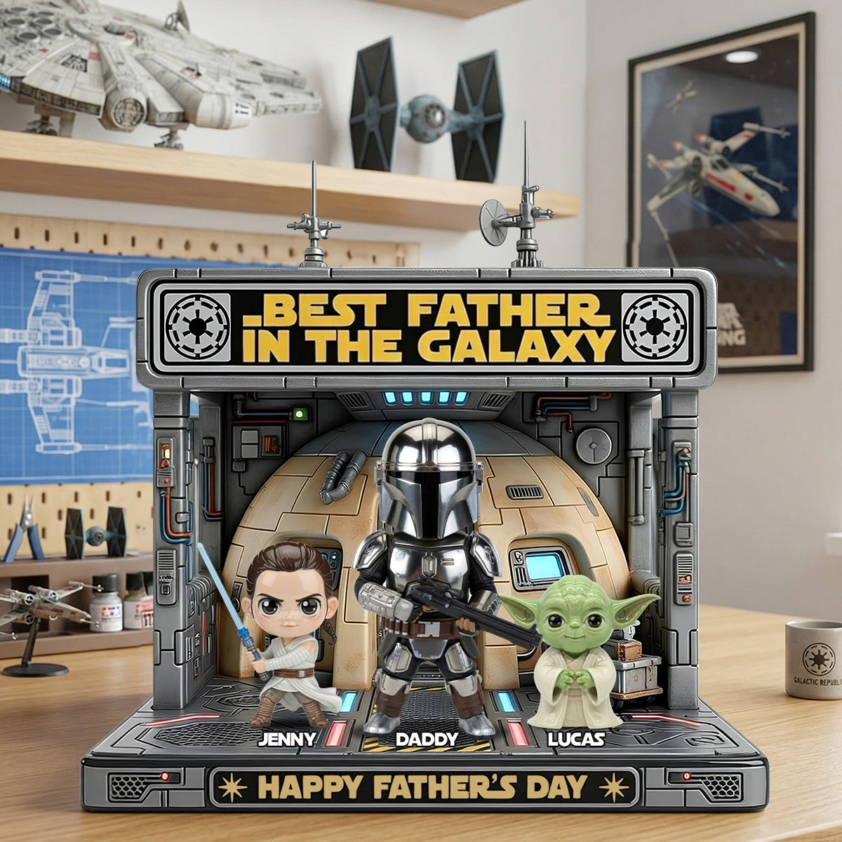 Best Adventure Dad Acrylic Plaque - Personalized Gifts For Dads 02OHTN130426-Homacus