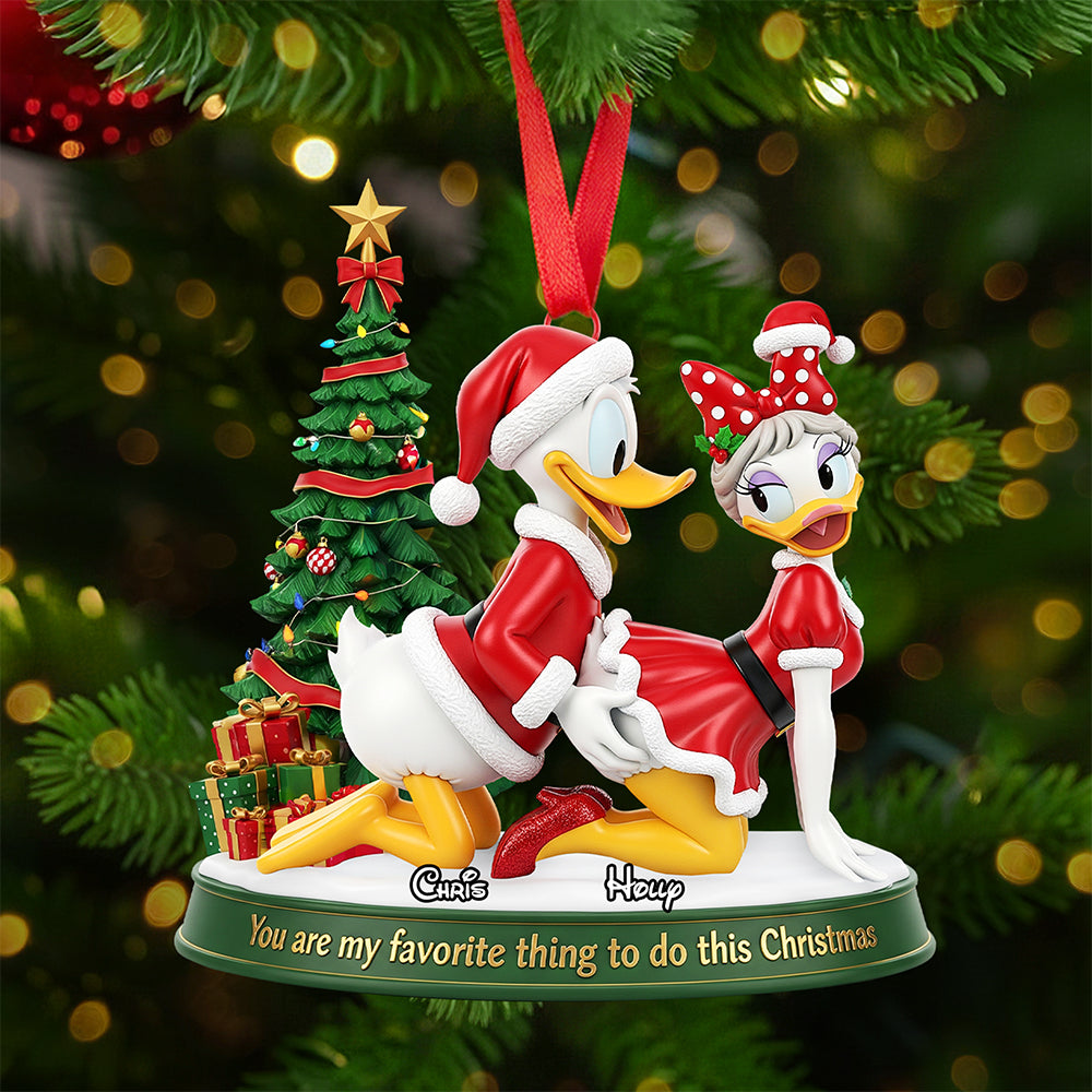 Naughty Claus Couple Christmas Ornament Personalized Gifts For Couple 04OHTA160925-Homacus