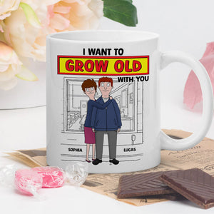 Personalized Gifts For Couple Coffee Mug 04xqtn271224hg I Want To Grow Old With You-Homacus