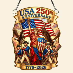 USA 250th Anniversary Suncatcher Ornament – Gifts For Patriots 01paqn060326-Homacus