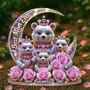 Bear Mom Acrylic Plaque Personalized Gifts For Mom 01TGDT240425-Homacus