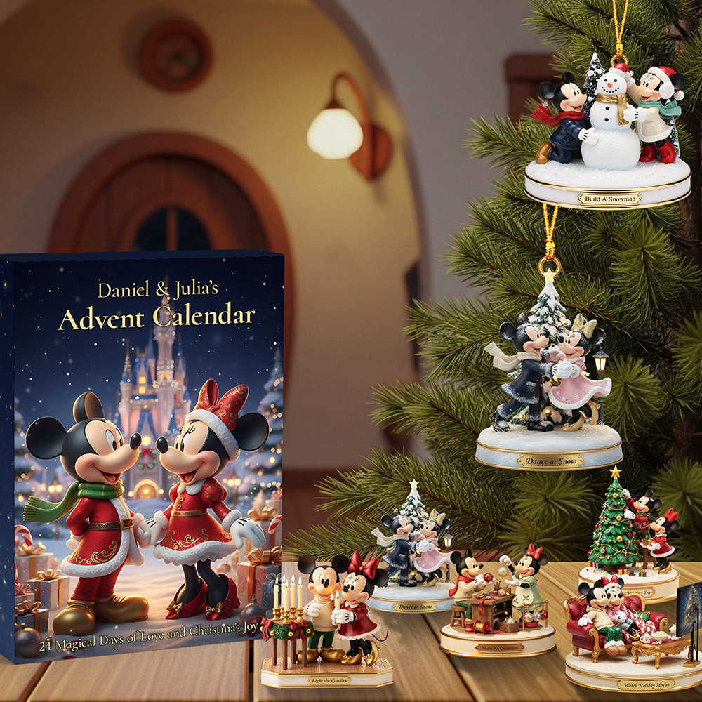 Couple Christmas Activities Advent Calendar Custom Acrylic Blindbox - Personalized Gift For Christmas 04pgta221025-Homacus