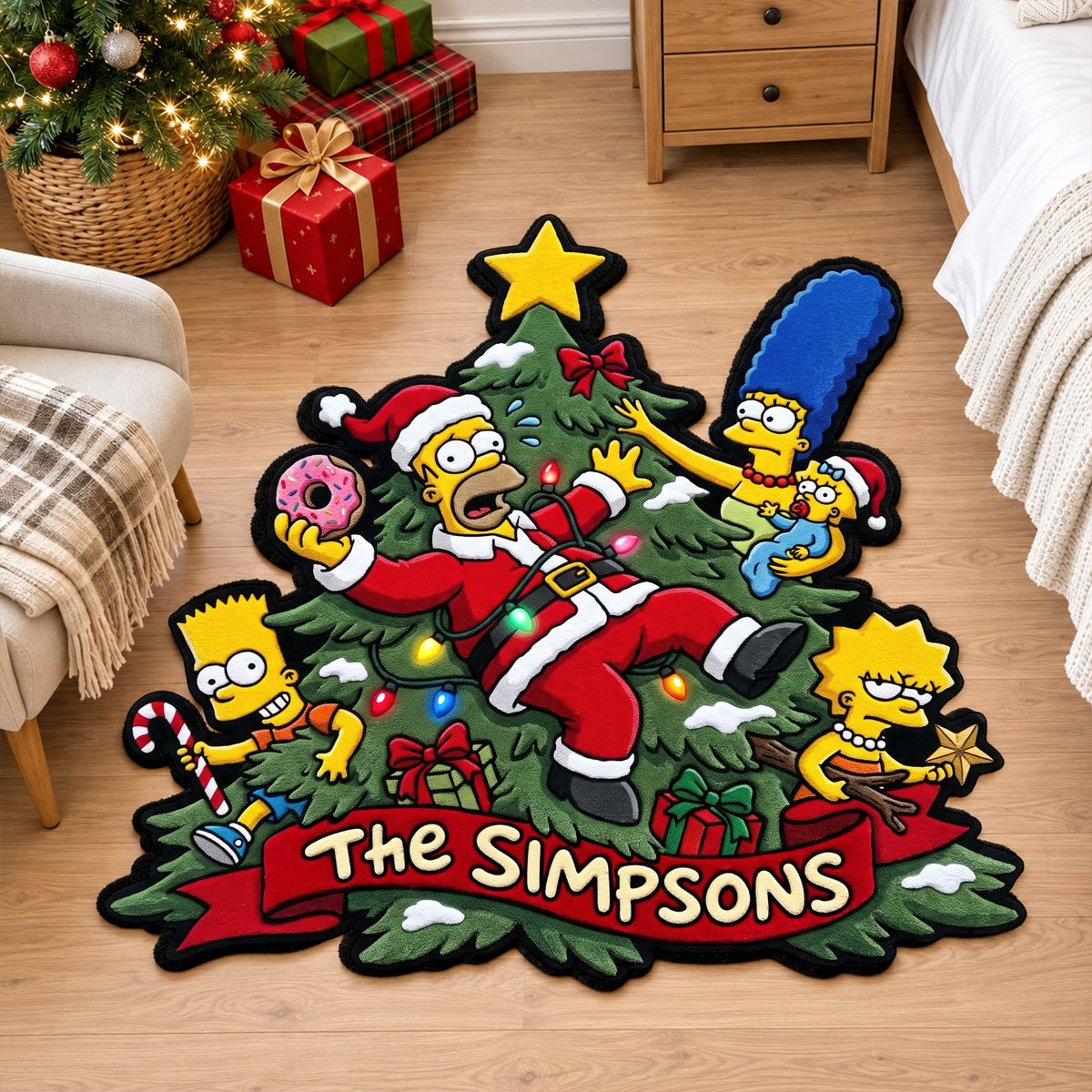 Cheerful Cartoon Family Doormat - Personalized Christmas Gift For Family 02HAQN031026