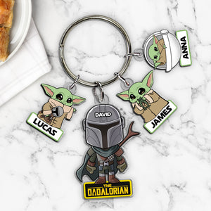 Personalized Gifts For Dad Keychain With Charms 06hutn130524-Homacus