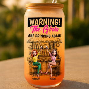 Girls Drinking Glass Can Personalized Gifts For Besties 03NADT070725-Homacus