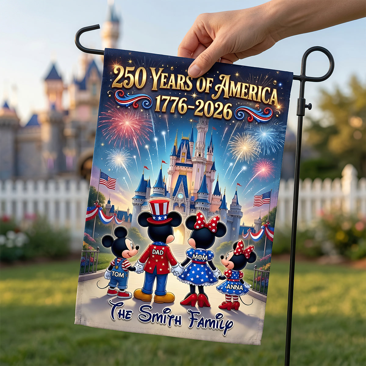 Patriotic Family Garden Flag - Personalized Gifts For Family 04TYDT030626