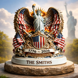America 250th Anniversary Goddess Of Freedom Acrylic Plaque - Personalized Gifts 03tylu040326