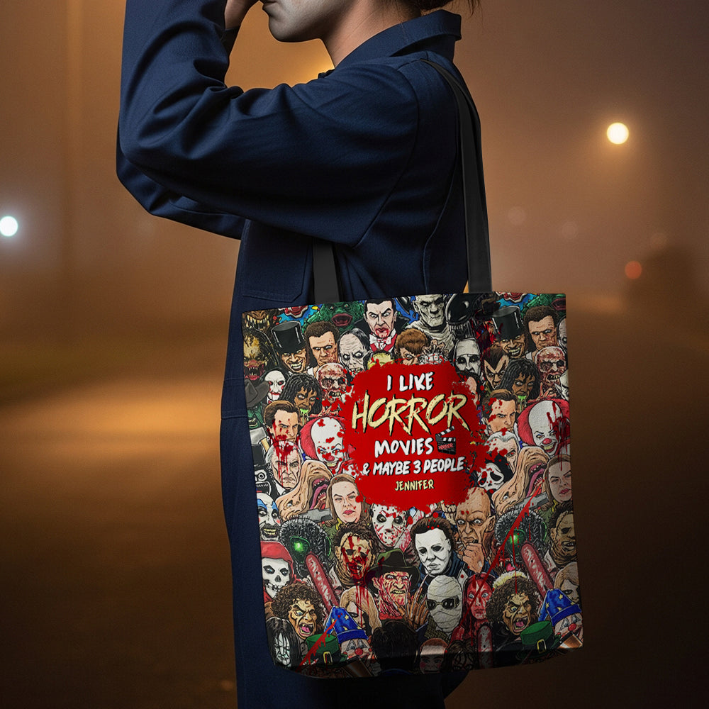 Halloween Horror Characters Tote Bag Personalized Gifts For Movie Fans 02HUDT200825-Homacus