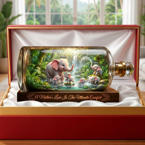 Elephant Family Love Acrylic Plaque - Personalized Mother's Day Gifts 03toqn180426-Homacus