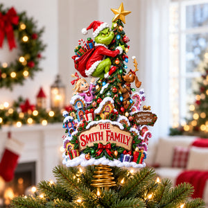 Cheeky Christmas Village Tree Topper - Personalized Gifts For Family 10tyqn290926