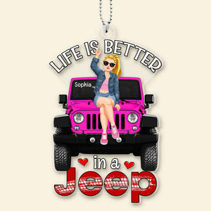 Personalized Gifts For Car Lovers Car Hanging Ornament 03KAQN180724PA-Homacus