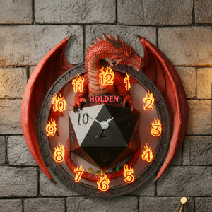 Fantasy Hanging Wall Clock - Personalized Gifts 03kimg231225-Homacus