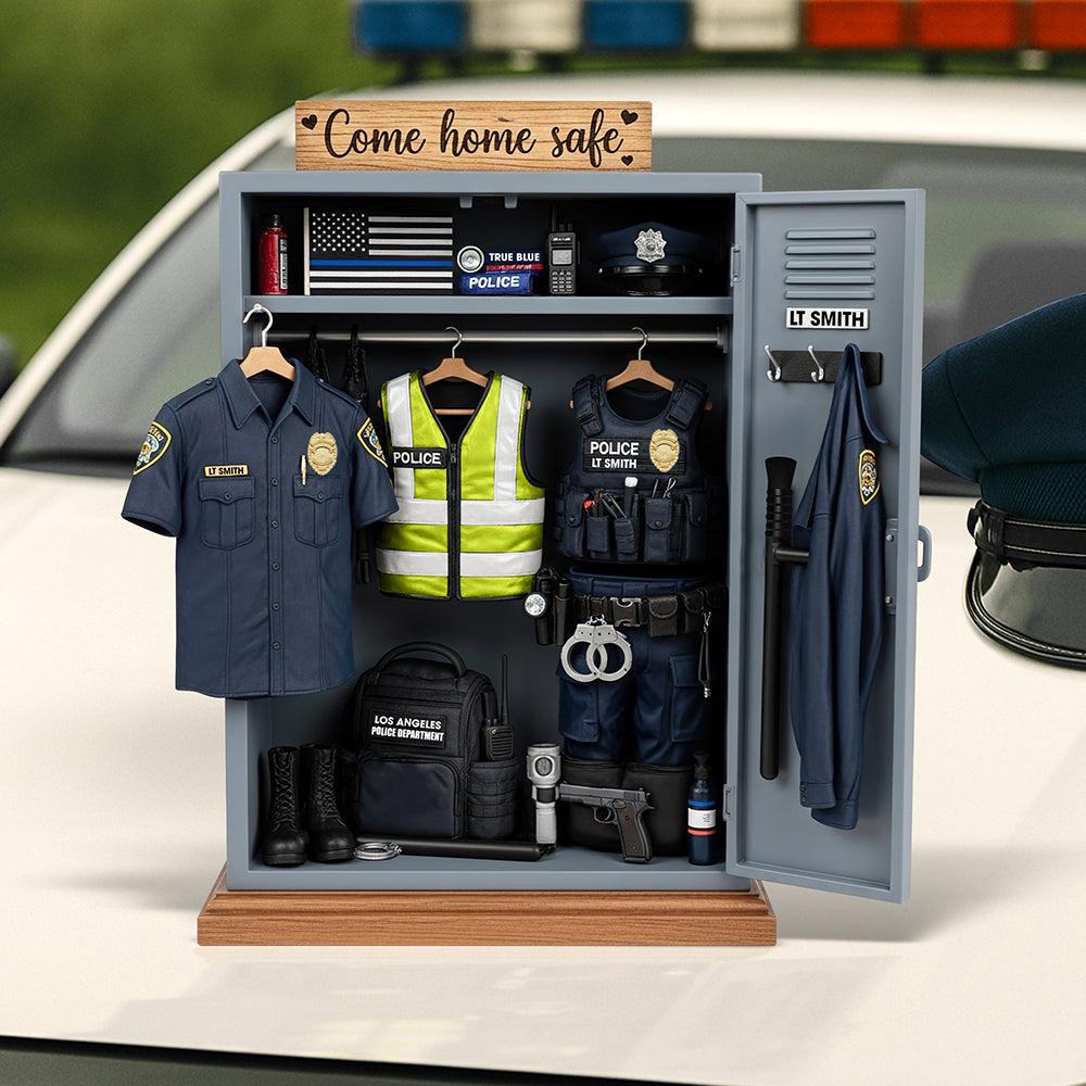 Festive Police Plaque – Custom Christmas Gift For Law Enforcement Heroes 03qhqn290525-Homacus