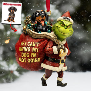 Dog Lover's Rule Custom Photo Ornament Christmas Gifts 06TGDT031125-Homacus