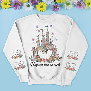 Magical Floral Mouse Shirt - Personalized Gifts For Mom 03QHQN030425-Homacus