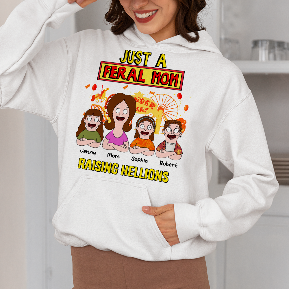 Personalized Gifts For Mom Shirt 02kapu080325hg Just A Feral Mom-Homacus