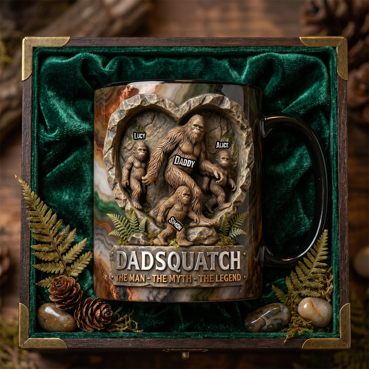 Legendary Sasquatch Dad Magic Mug, Personalized Gifts For Dads 03qhdh070526-Homacus