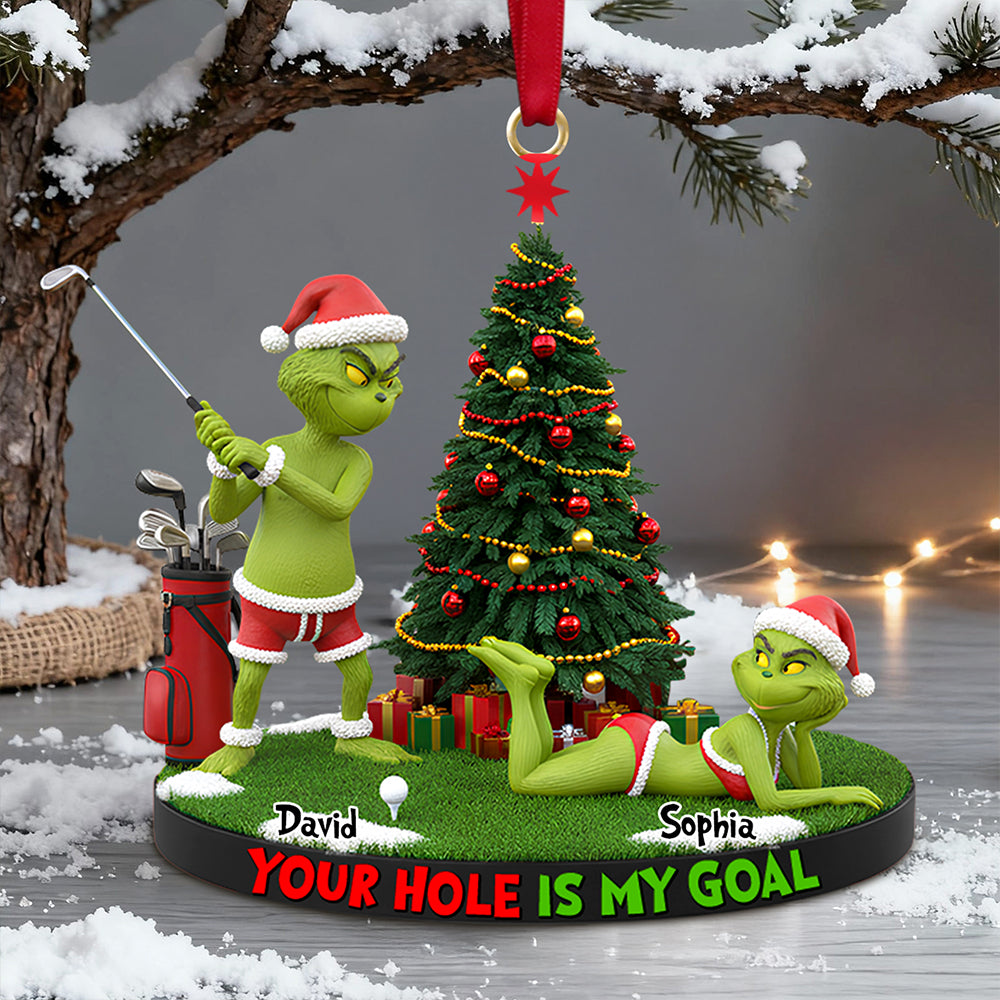Your Hole Is My Goal Christmas Ornament Personalized Gifts 01HYDT211125-Homacus